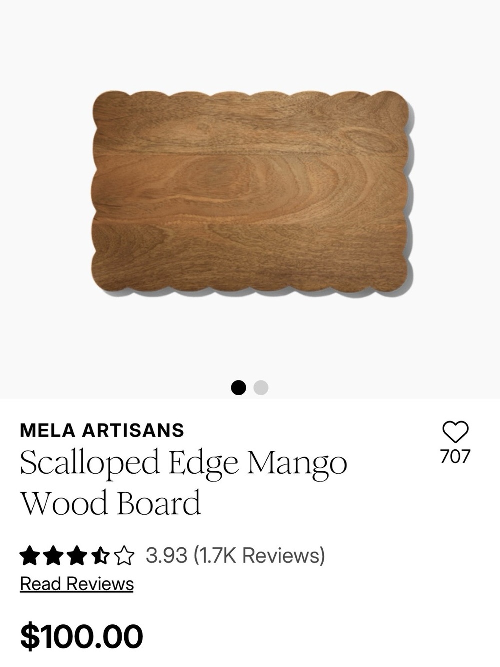 Scalloped cutting board - Picture 3 of 3